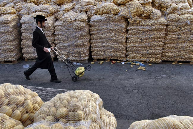 توزيع سيب زميني رايگان بين فقرا در اسراييل