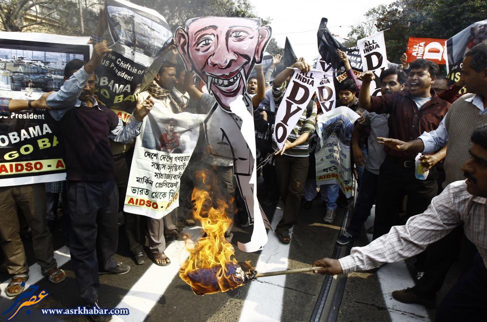 سفر اوباما یه هند (عکس)