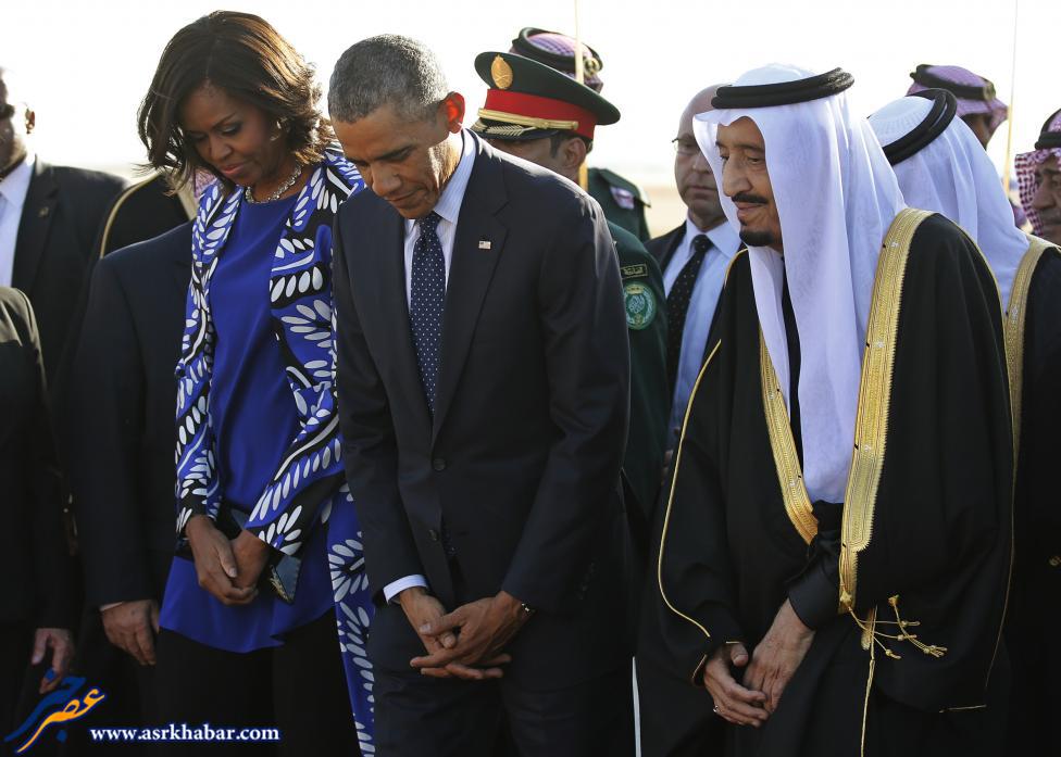 سفر اوباما به عربستان (عکس)