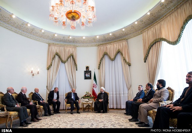 دیدار رییس قوه قضاییه عراق با روحانی (عکس)