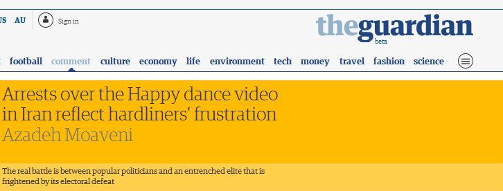 بازتاب گسترده بازداشت و آزادی 6 جوان ویدئو کلیپ هپی در رسانه های خارجی (+عکس)