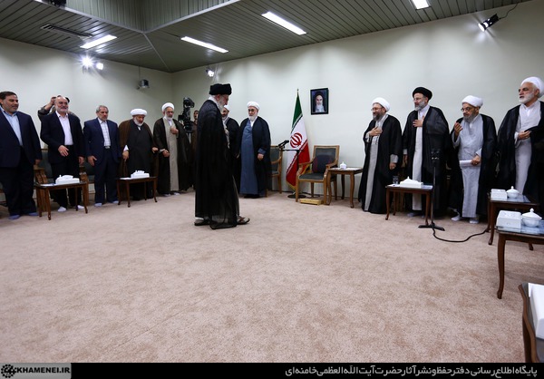 دیدار رئیس و مسئولان قوه قضائیه با رهبر انقلاب (عکس)