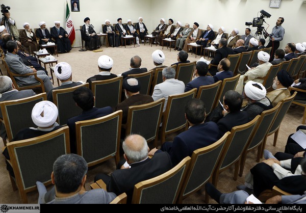 دیدار رئیس و مسئولان قوه قضائیه با رهبر انقلاب (عکس)