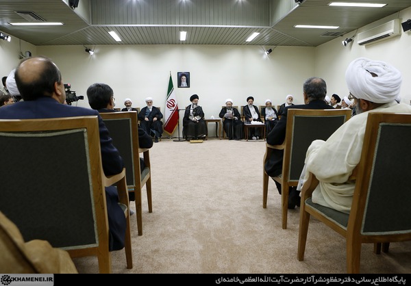 دیدار رئیس و مسئولان قوه قضائیه با رهبر انقلاب (عکس)