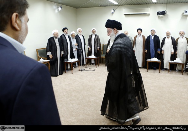 دیدار رئیس و مسئولان قوه قضائیه با رهبر انقلاب (عکس)