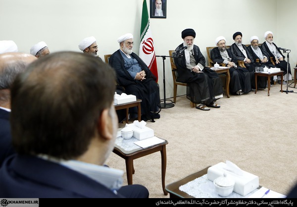 دیدار رئیس و مسئولان قوه قضائیه با رهبر انقلاب (عکس)