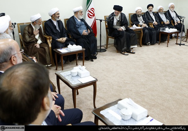 دیدار رئیس و مسئولان قوه قضائیه با رهبر انقلاب (عکس)
