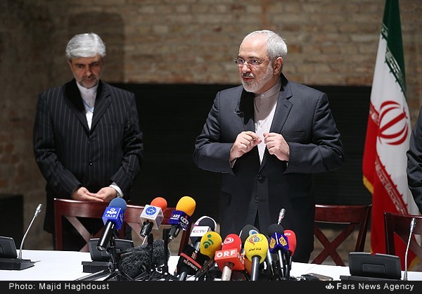 نشست خبری ظریف - وین (عکس)