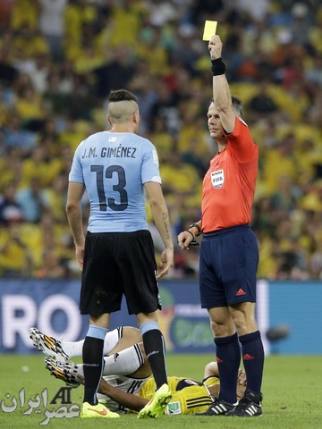 مسابقه کلمبیا و اوروگوئه (عکس)