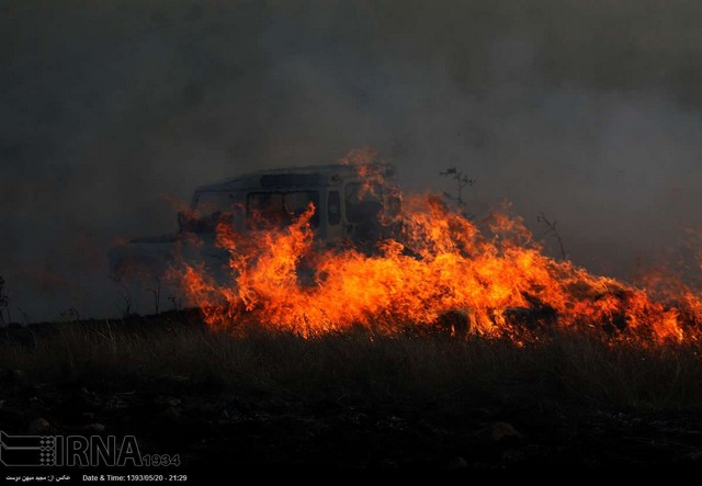 آتش سوزی در پارک ملی گلستان (عکس)