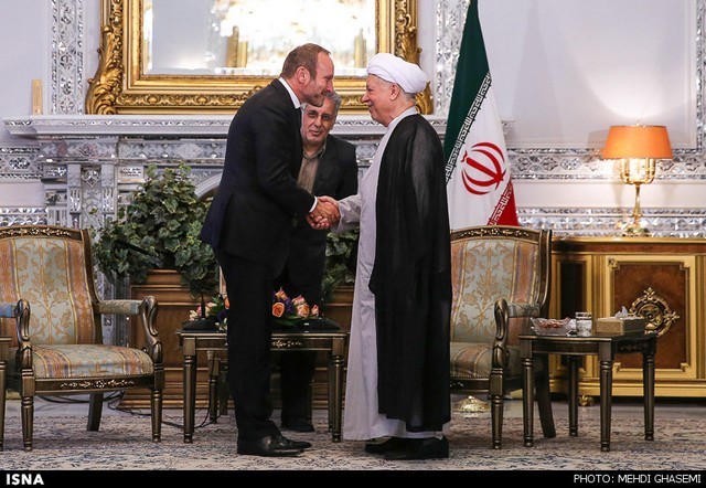 دیدار وزیر خارجه دانمارک با هاشمی (عکس)