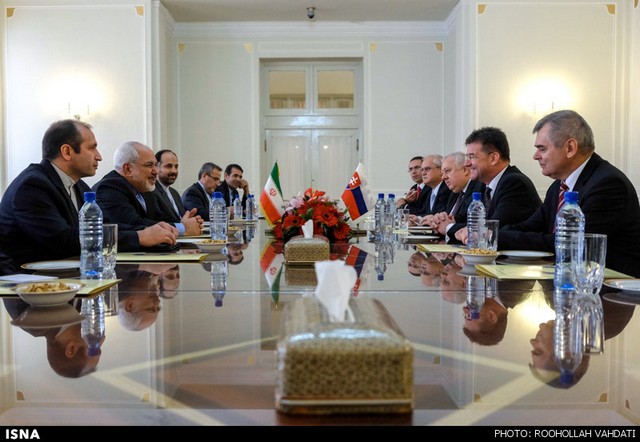 دیدار وزیر خارجه اسلواکی با ظریف (عکس)