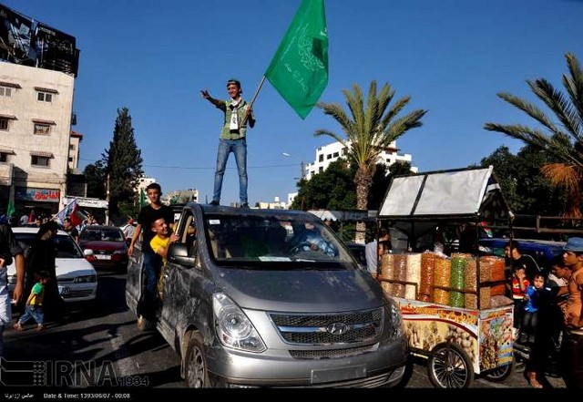 جشن پیروزی مقاومت در غزه (عکس)