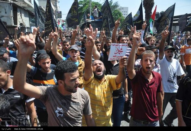 جشن پیروزی مقاومت در غزه (عکس)