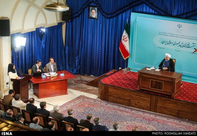 نشست خبری رییس جمهور (عکس)