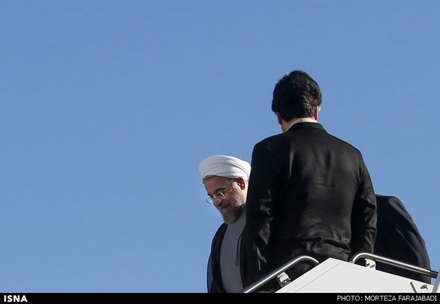 ورود روحانی به نیویورک (عکس)