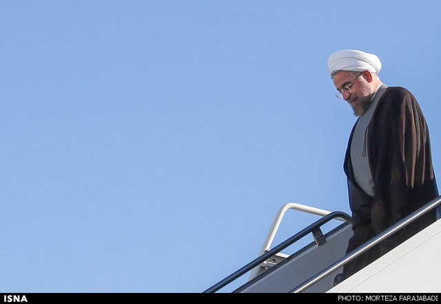 ورود روحانی به نیویورک (عکس)