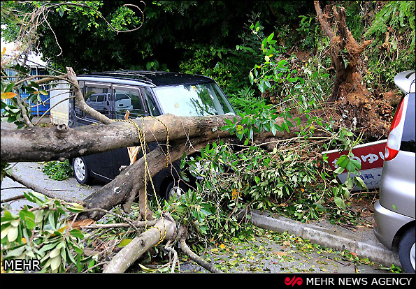 توفان در چین و ژاپن (عکس)