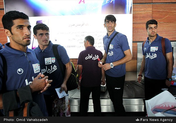 بازگشت تیم ملی فوتبال از اردوی پرتغال (عکس)