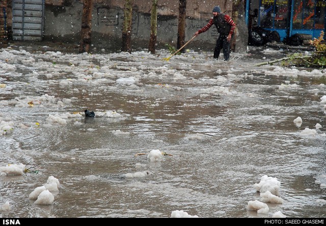 بارش برف در آذربایجان شرقی (عکس)