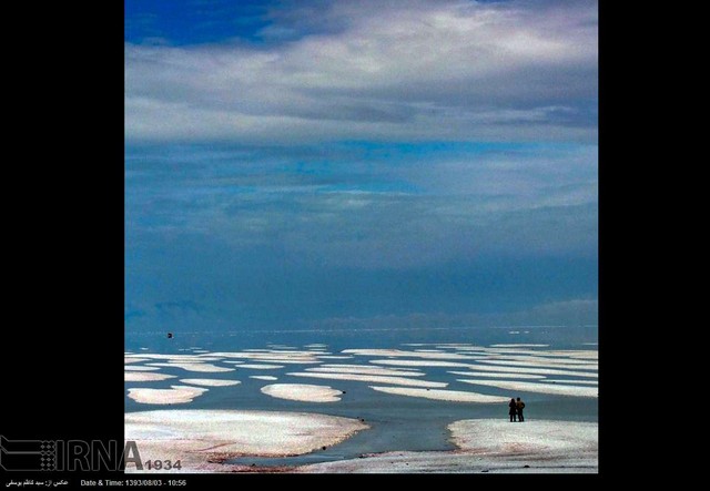 دریاچه ارومیه جان گرفت (عکس)