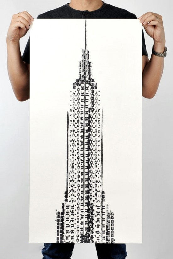 نقاشی های زیبا با رد لاستیک (+عکس)