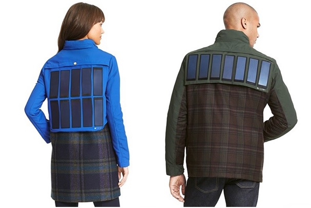 لباس‌های مجهز به پنل خورشیدی برای شارژ ابزارهای الکترونیکی