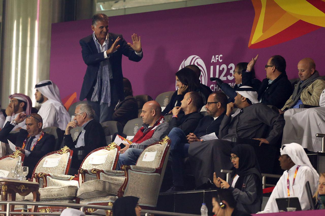 ترک ورزشگاه کی‌روش بعد از گل ایران (عکس)