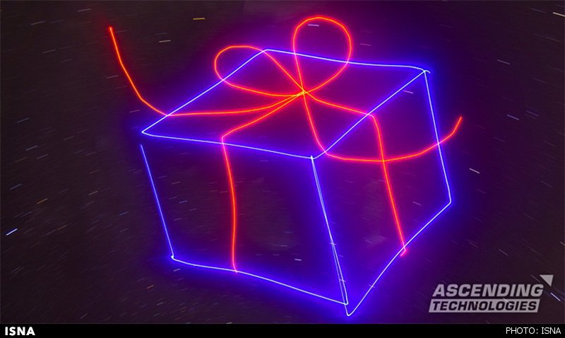 پهپادهایی که روی بوم آسمان نقاشی می‌کشند