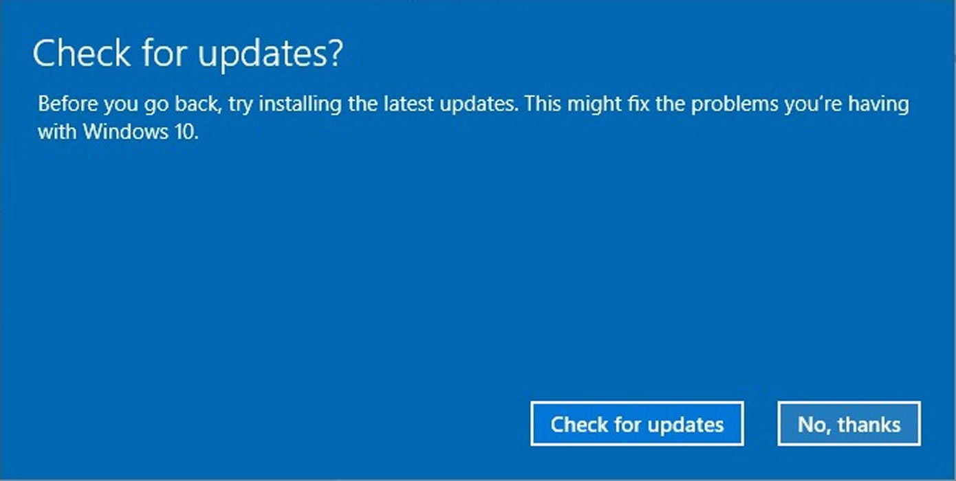 چگونه از ویندوز 10 به نسخه قبلی برگردیم؟