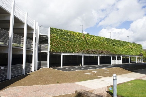 ساخت بزرگ‌ترین دیوار سبز اروپا +تصاویر