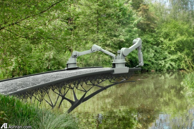 رباتی که در میان هوا پلی فولادی چاپ خواهد کرد!