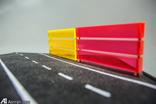 کاهش آلودگی صوتی و تولید انرژی پاک با موانع رنگی