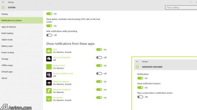 چگونگی مدیریت اعلان‌ها در ویندوز 10