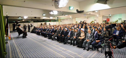 دیدار ظریف و سفیران ایران در خارج از کشور با رهبر انقلاب