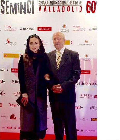 نیکی کریمی همراه پدر در افتتاحیه جشنواره وايادوليد اسپانيا (عکس)