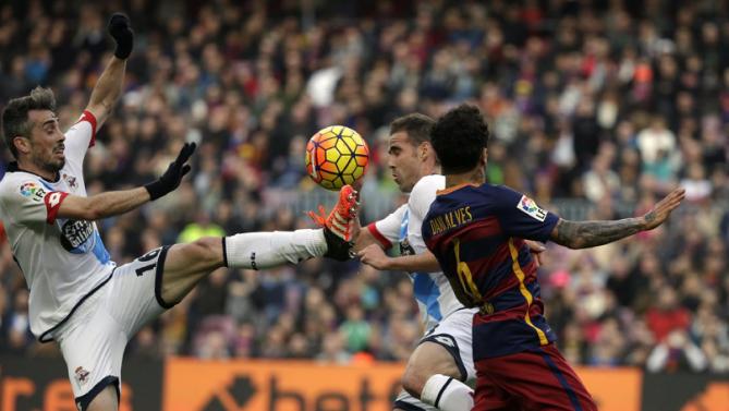 بارسلونا 2 - 2 دیپورتیوو / سومین تساوی متوالی بارسا(+عکس/جدول)