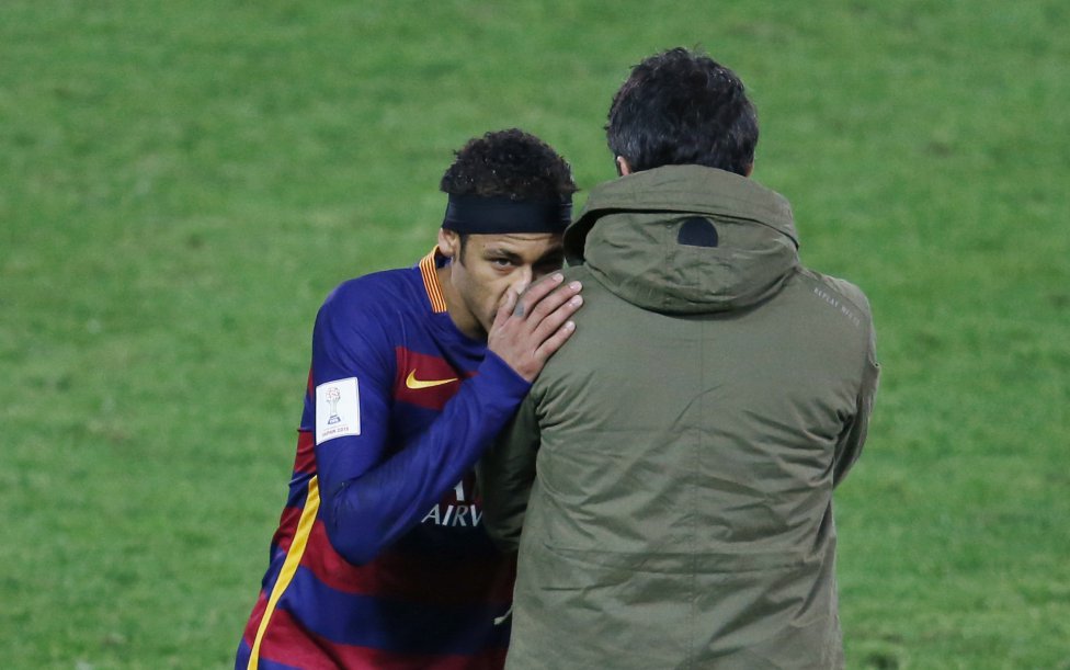 صحنه جنجالی؛ نیمار به انریکه چه گفت؟(عکس)