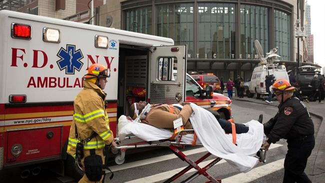 خروج قطار نیویورک از ریل: 103 مجروح