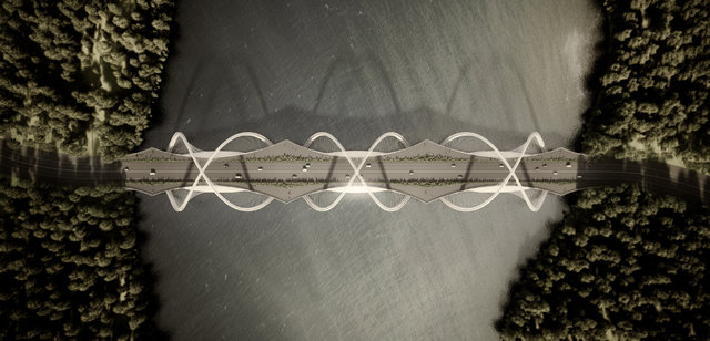 ساخت پل با الهام از حلقه‌های المپیک+تصاویر