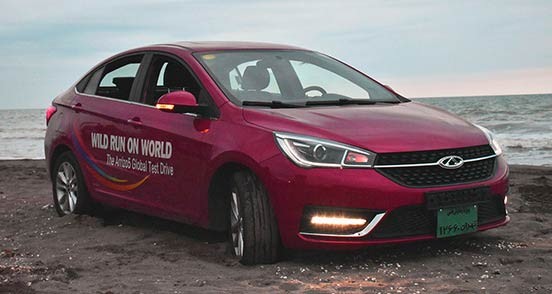 برگزاری تست ویژه خودروی چری آریزو5 در پیست آزادی