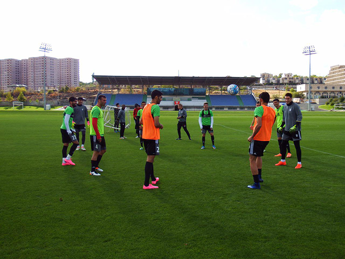 تمرینات تیم ملی ایران در ارمنستان(عکس)