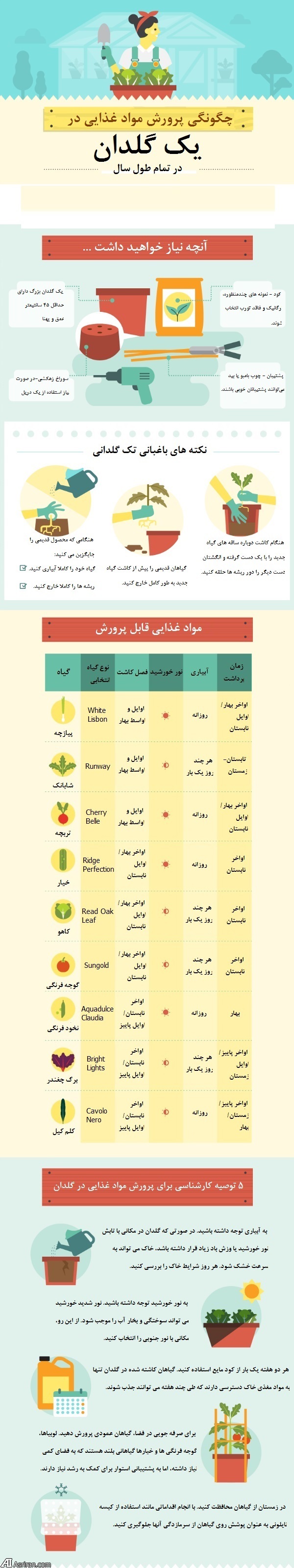 گلدان هایی برای تمام طول سال!