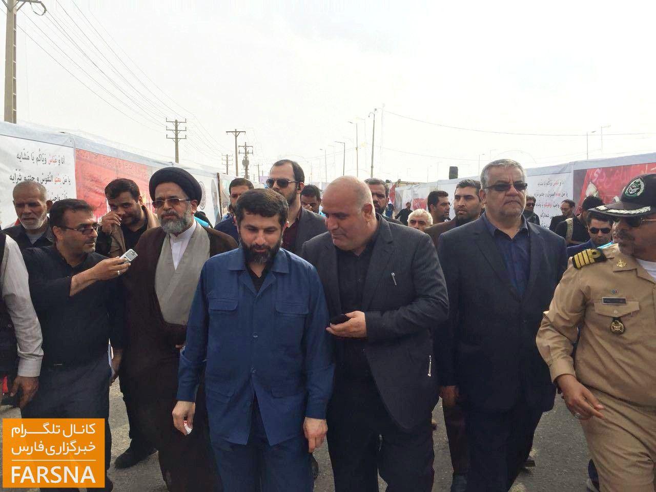بازدید وزیر اطلاعات از مرز شلمچه (+عکس)