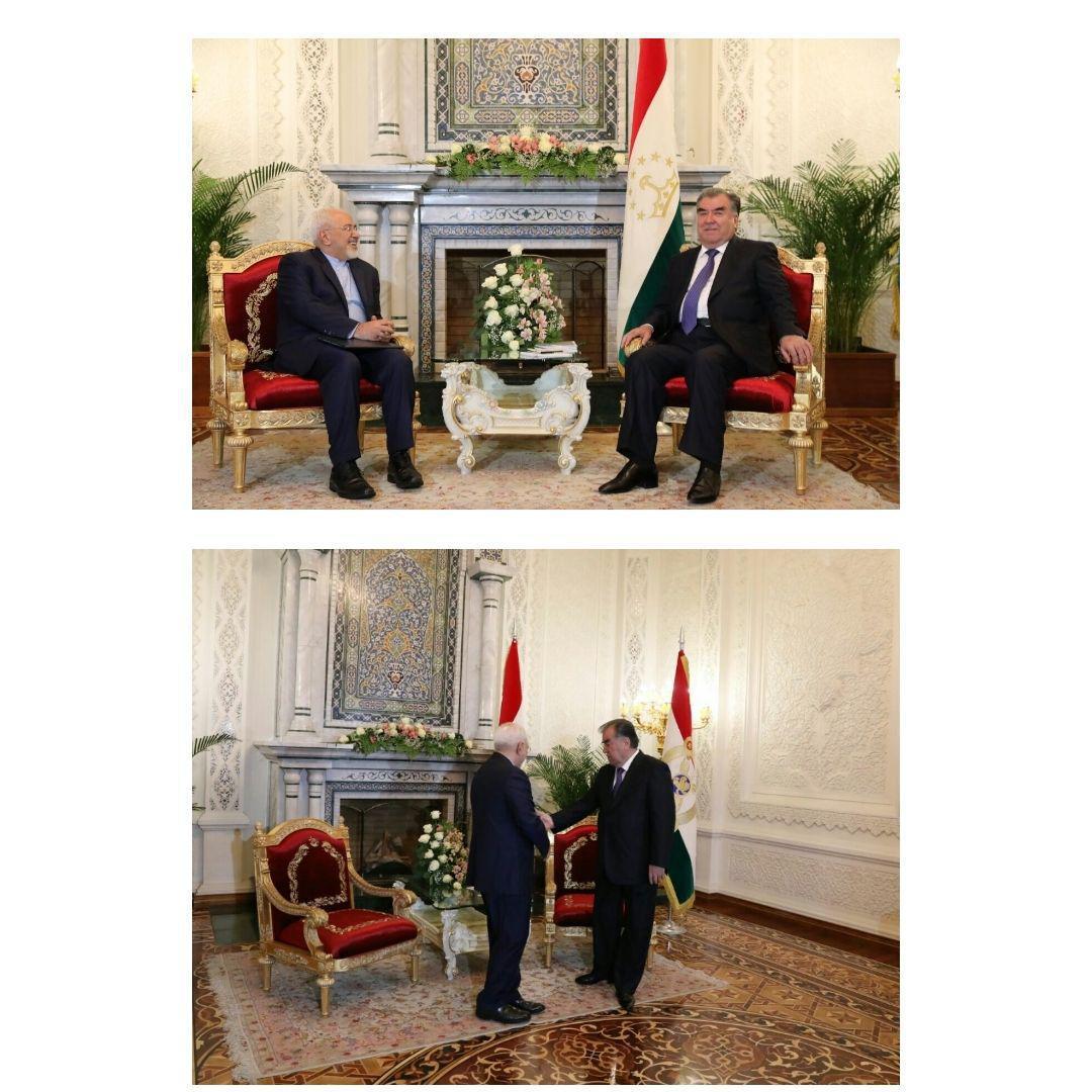 دیدار ظریف با رئیس جمهور تاجیکستان (+عکس) دیدار ظریف با رئیس جمهور تاجیکستان (+عکس)