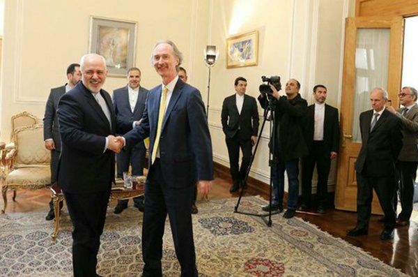 دیدار نماینده ویژه سازمان ملل در امور سوریه با ظریف دیدار نماینده ویژه سازمان ملل در امور سوریه با ظریف