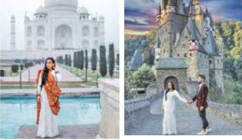 سفر به دور دنیا با لباس عروسی