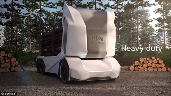 کامیون بدون راننده سوئدی 16 تن بار می&zwnj;برد (+عکس)