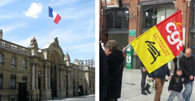 سندیکای انرژی در اعتراض به خصوصی&zwnj;سازی گاز کاخ الیزه را قطع کرد