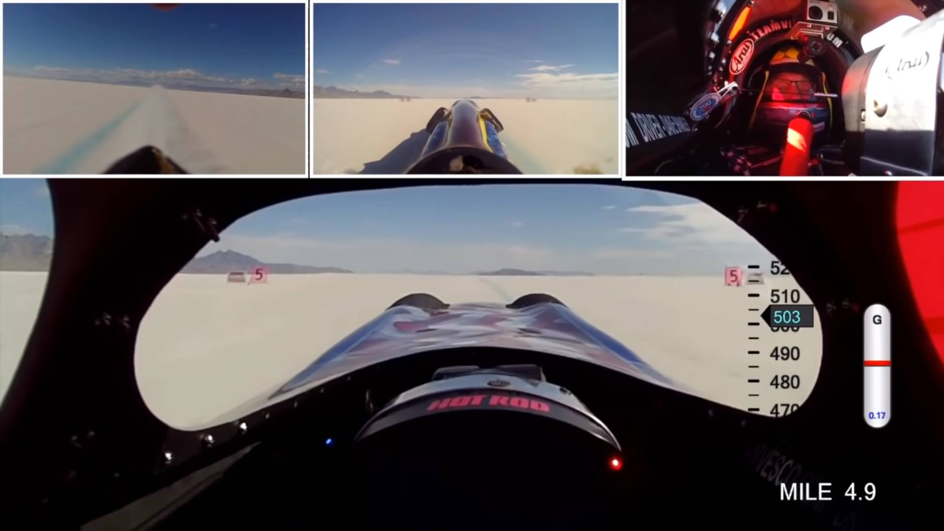 سریع&zwnj;ترین خودروی چرخ&zwnj;دار زمین/  سرعت 804 کیلومتر بر ساعت